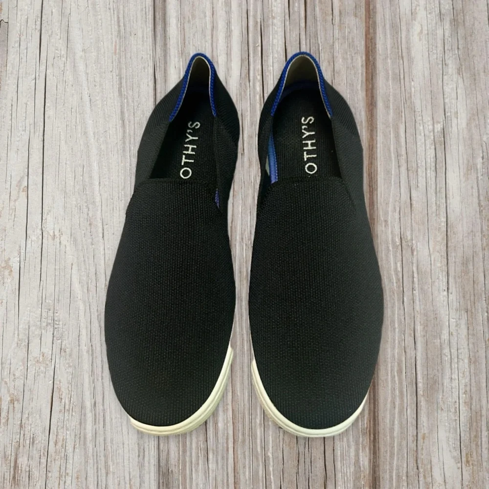 Rothys womens  Black Slip-On Shoes Loafers size 7'.5